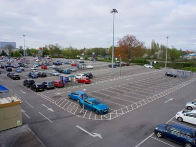 Fakesville car park line marking