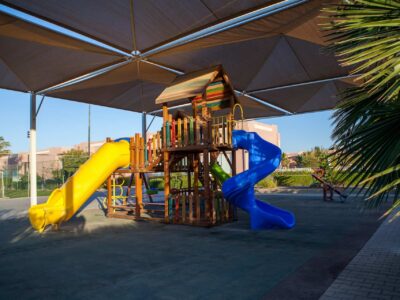 Playground surfacing repairs near Cardiff