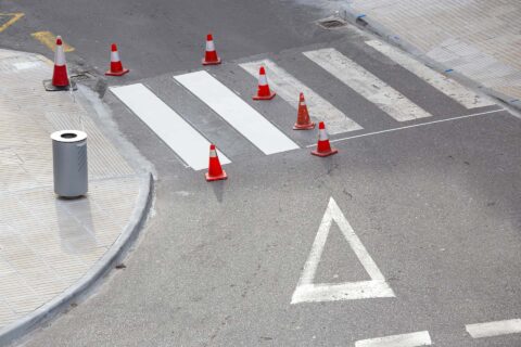 Fakesville Road Line Markings